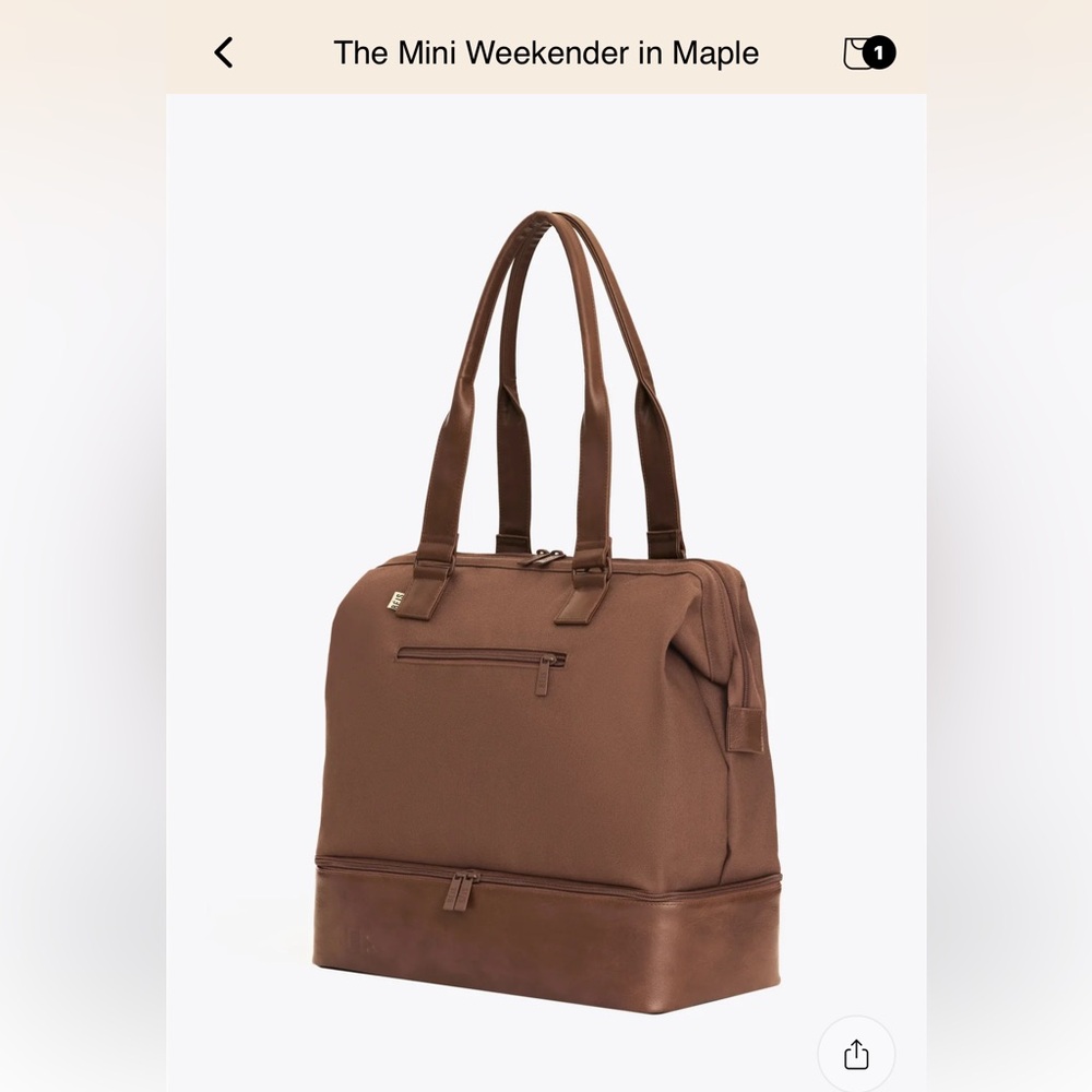 BÉIS The Mini Weekender in Maple - Picture 2 of 6